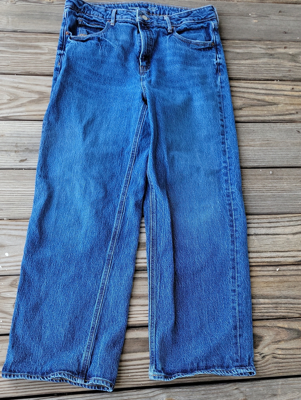 Old Navy Medium Blue High-Rise Jeans
